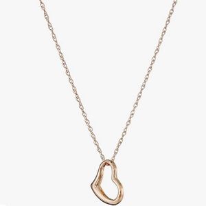 14k Rose Gold Heart Necklace